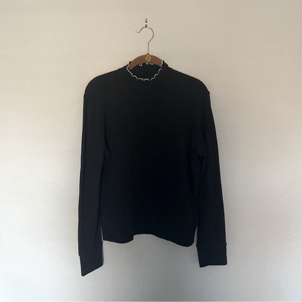 GAP Black Sweater Top Mock Neck
